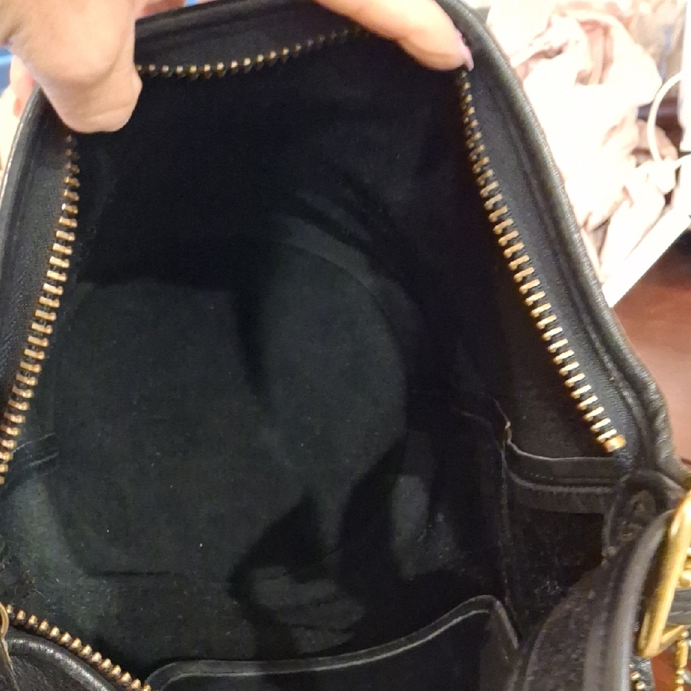 Vintage Coach Black Leather Hobo Bag - Picture 12 of 17